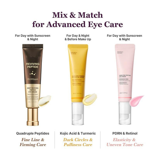Mix & Match Eye Serum Set | Brightening, Elasticity & Puffiness Care for Smooth, Radiant & Youthful-Looking Eyes