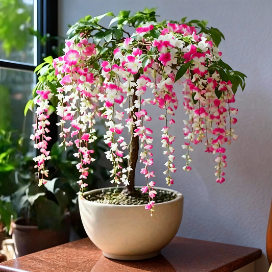 🌼Winter-Friendly Hanging Jasmine🌸Rare Pink-White Trailing Blooms
