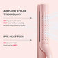 AIRFLOW 2-in-1 Hair Straightener & Curling Iron – 360° Cooling Air Curler with Tourmaline Coating
