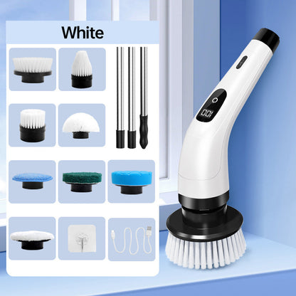 🔥LIMITED SALE 50% OFF!!🔥Electric Spin Scrubber,Cordless Shower Scrubber with IPX7 Waterproof, Electric Cleaning Brush, Multi-Surface Use, and Long Battery Life,Adjustable Speed & Extendable Handle,Multi-Purpose Cleaning Kit for Bathroom & Kitchen